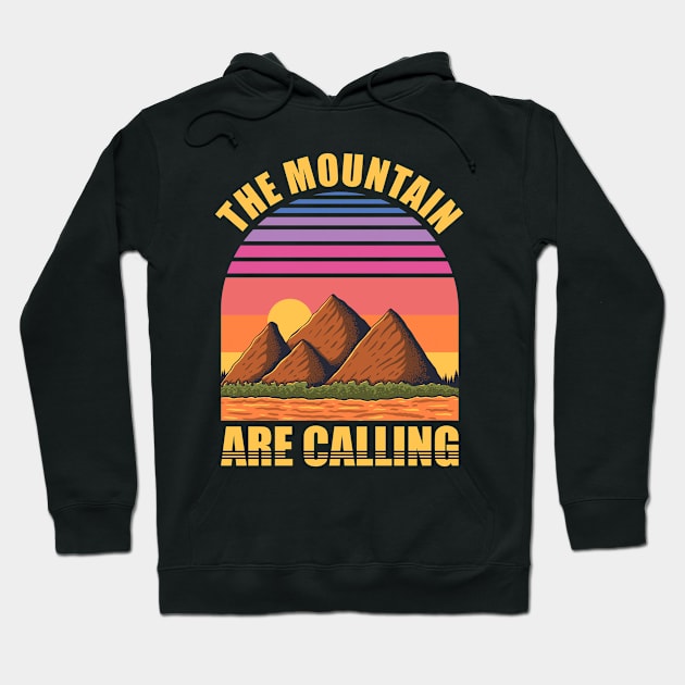 The Mountain Are Calling Hoodie by Mako Design 
